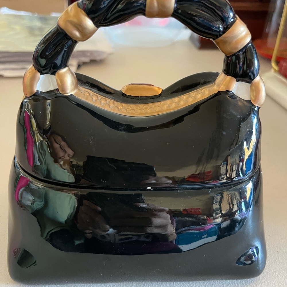David’s Cookies ceramic purse, cookie jar - Picture 3 of 9